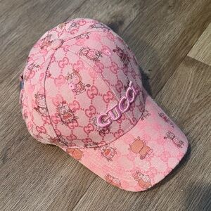Gucci Pink Cartoon Pattern Cap
